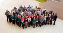Ellis Fermor and Negus staff group photo at Christmas